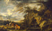 La découverte de Moïse - Salvator Rosa — vy av konstverket
