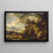La découverte de Moïse - Salvator Rosa — inramlat konstverk på väggen