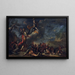 La fondation de Thèbes - Salvator Rosa — inramlat konstverk på väggen