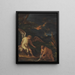 Tobias och ängeln - Salvator Rosa — inramlat konstverk på väggen