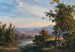 Vue du lac Fucino - Salvatore Fergola — vy av konstverket