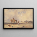 La Plage à Ostende - Samuel Austin — inramlat konstverk på väggen