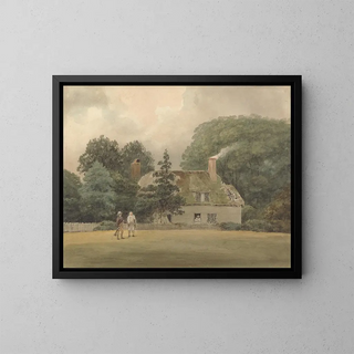 Cottage i Ayot St Lawrence-parken, Hertfordshire - Samuel Davis — inramlat konstverk på väggen