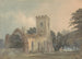 den gamla kyrkan i St Lawrence Ayot St Lawrence Hertfordshire - Samuel Davis — vy av konstverket