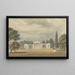 den kyrkliga församlingens kyrka, frontal vy och delvis till höger, Ayot St Lawrence, Hertfordshire - Samuel Davis — inramlat konstverk på väggen