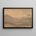 Snowdon, Gwynedd, Wales - Samuel Davis — inramlat konstverk på väggen
