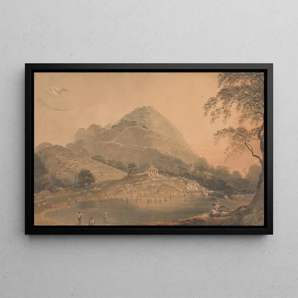 Le Ressort annuel des Hindous à Mundar Hill près de Bhagulpore Bhagalpur - Samuel Davis — inramlat konstverk på väggen