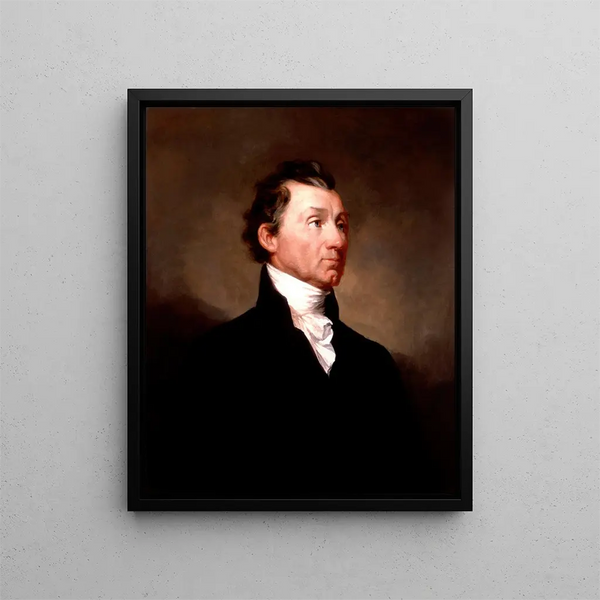 James Monroe - Samuel Finley Breese Morse — inramlat konstverk på väggen