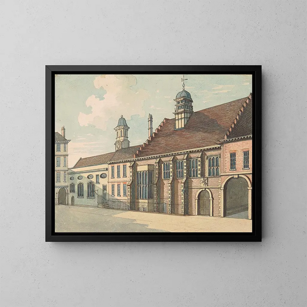 Gray's Inn - Samuel Ireland — inramlat konstverk på väggen
