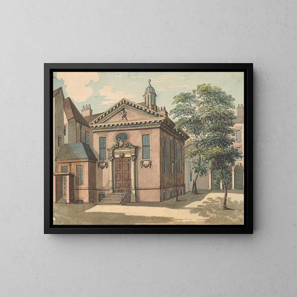 Auberge des lions - Samuel Ireland — inramlat konstverk på väggen