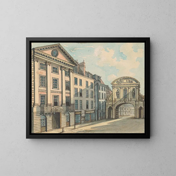 Porte du Middle Temple - Samuel Ireland — inramlat konstverk på väggen