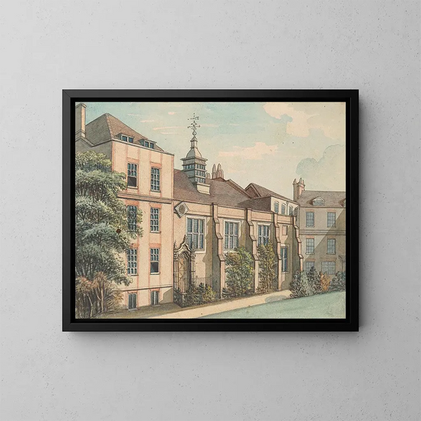 Staple Inn - Samuel Ireland — inramlat konstverk på väggen