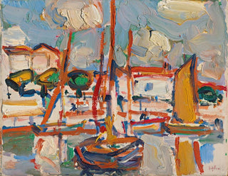 Samuel John Peploe - Boats in Port.webp