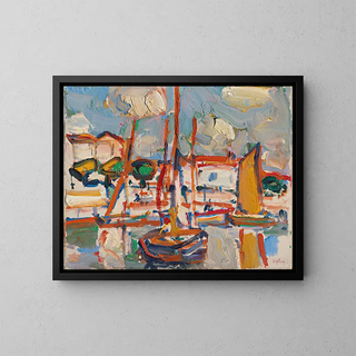 Samuel John Peploe - Boats in Port.webp