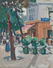 Jardins de Luxembourg à Paris - Samuel John Peploe — vy av konstverket