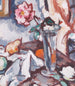 Rose rosé i en glasvas med frukt - Samuel John Peploe — vy av konstverket