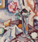 Rose ros i en glasvas med frukt - Samuel John Peploe — vy av konstverket