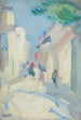 gatubild i Frankrike - Samuel John Peploe — vy av konstverket