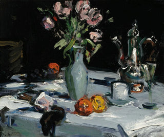 Tulpaner och en kaffekanna - Samuel John Peploe — vy av konstverket
