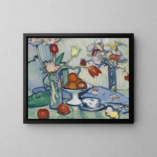 Tulipes - Samuel John Peploe — inramlat konstverk på väggen