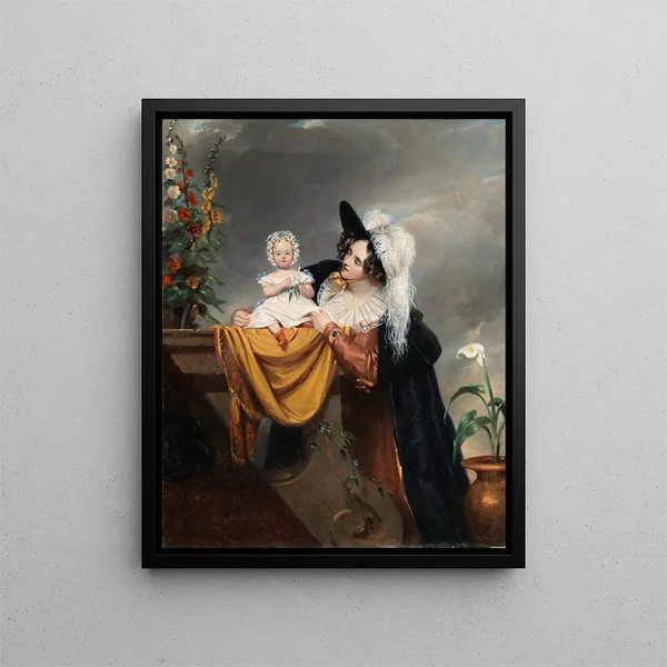 Samuel Lover - Mrs Lover and her Daughter.webp