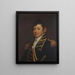 Commodore Isaac Hull - Samuel Lovett Waldo — inramlat konstverk på väggen
