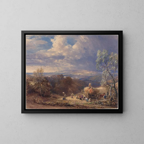 Skörd - Samuel Palmer — inramlat konstverk på väggen
