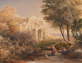 La Vocatella vid Chapel byggd av en eremit nära Corpo de Cava i närheten av Salerne och Neapel - Samuel Palmer — vy av konstverket