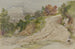 Väg i ett italienskt bergslandskap - Samuel Palmer — vy av konstverket