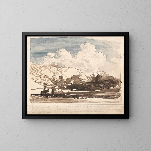 Le Nuage Lumineux - Samuel Palmer — inramlat konstverk på väggen