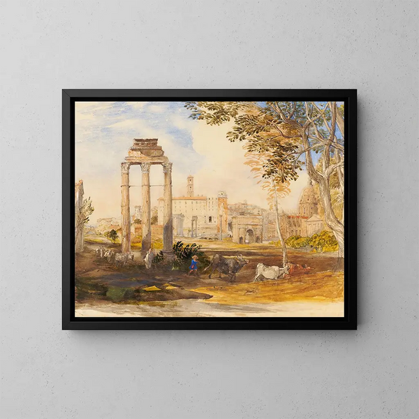 Le Forum romain - Samuel Palmer — inramlat konstverk på väggen
