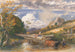 en trävagn som korsar en bäck - Samuel Palmer — vy av konstverket