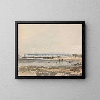 Samuel Prout - Beach Scene.webp