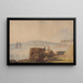Île de Drakes, Plymouth - Samuel Prout — inramlat konstverk på väggen