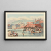 Genève sedan Rhône - Samuel Prout — inramlat konstverk på väggen