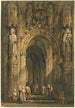 en katedral-inre - Samuel Prout — vy av konstverket