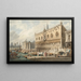 Le Palais des Doges et le Grand Canal de Venise vers l'ouest - Samuel Prout — inramlat konstverk på väggen