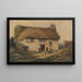 Le Cottage au toit de chaume - Samuel Prout — inramlat konstverk på väggen