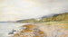 På stranden i Dunrobin - Samuel William Oscroft — vy av konstverket