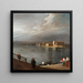San Cristoforo, San Michele och Murano från Fondamenta Nuove i Venedig - Canaletto — inramlat konstverk på väggen