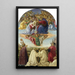 Le Couronnement de la Vierge - Sandro Botticelli — inramlat konstverk på väggen