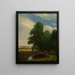 La rivière Darent, Kent, Angleterre - Sanford Robinson Gifford — inramlat konstverk på väggen