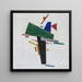 Oskapat målning - Kazimir Malevich — inramlat konstverk på väggen