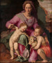 La Vierge à l'Enfant avec le petit saint Jean-Baptiste - Santi di Tito — vy av konstverket