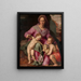 La Vierge à l'Enfant avec le petit saint Jean-Baptiste - Santi di Tito — inramlat konstverk på väggen