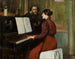 En roman - Santiago Rusiñol — vy av konstverket