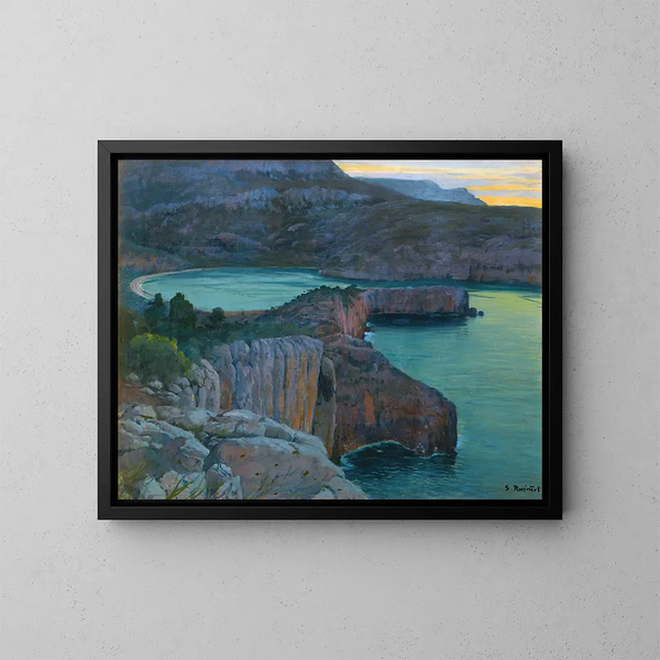 Cala Grisa - Santiago Rusiñol — inramlat konstverk på väggen