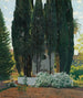 La Fontaine des Cyprès - Santiago Rusiñol — vy av konstverket