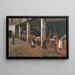Lavoirs de la Barceloneta - Santiago Rusiñol — inramlat konstverk på väggen