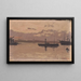 Esquisse d'un port - Santiago Rusiñol — inramlat konstverk på väggen